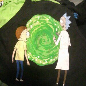 Rick & Morty Portal Unisex Apron-Handmade